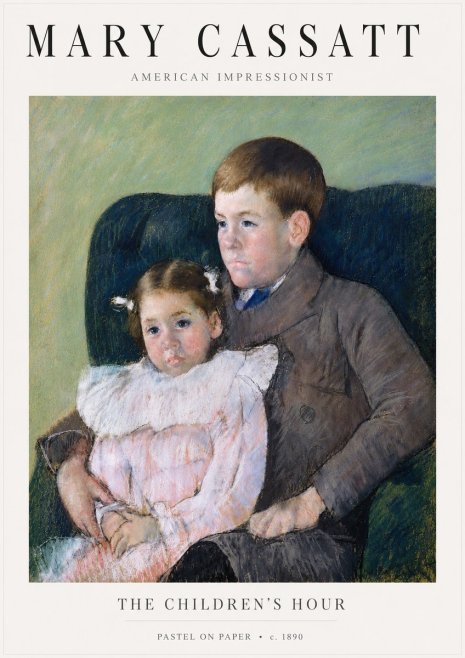 Mary Cassatt The Children's Hour No5 - Poszter
