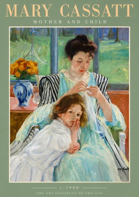 Mary Cassatt Mother and Child VII No3 - Poszter