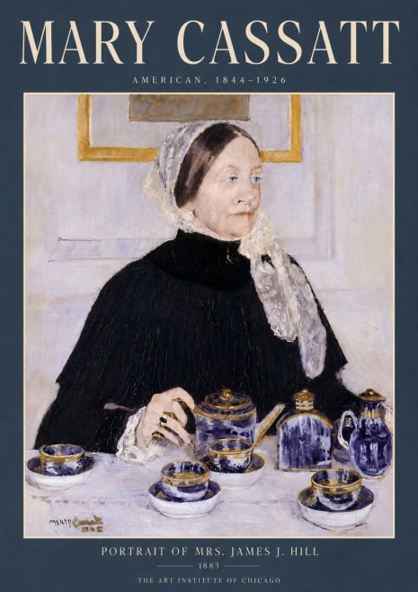 Mary Cassatt Portrait of Mrs. James J. Hill No6 - Poszter