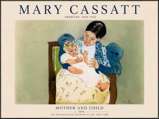 Mary Cassatt Mother and Child VIII No6 - Poszter