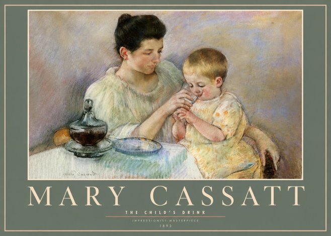 Mary Cassatt The Child's Drink No3 - Poszter