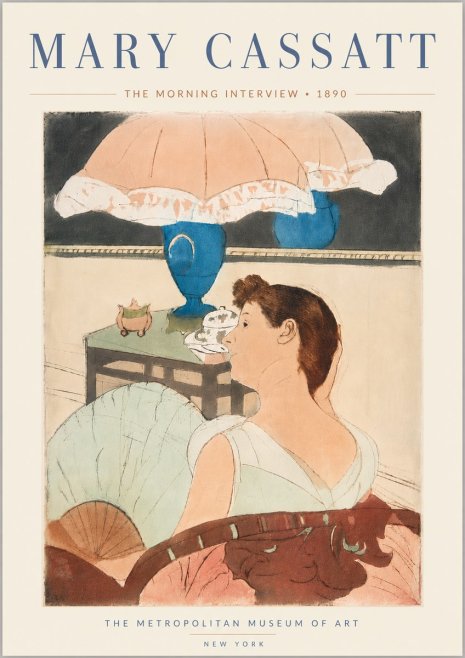 Mary Cassatt The Morning Interview No6 - Poszter