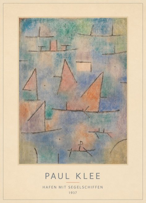 Paul Klee Hafen Mit Segelschiffen No4 - Poszter