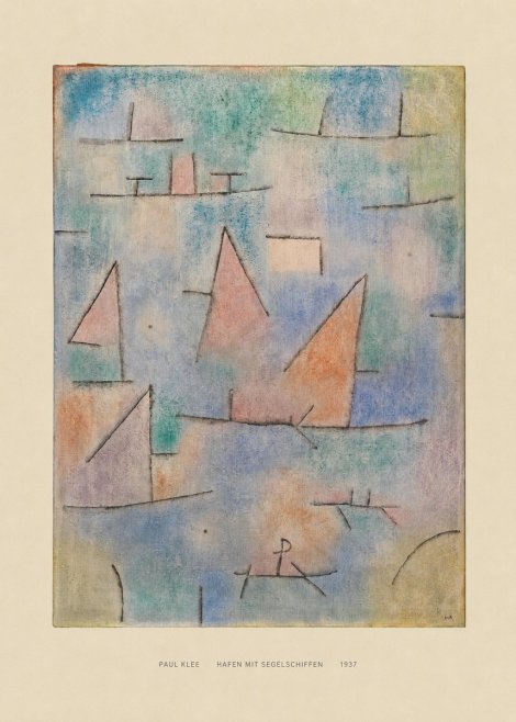 Paul Klee Hafen Mit Segelschiffen No6 - Poszter