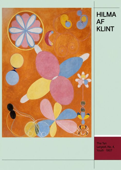 Hilma af Klint The Ten Largest, No. 4, Youth No4 - Poszter