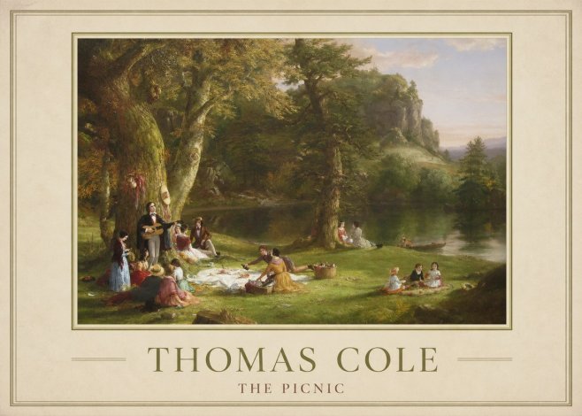 Thomas Cole The Picnic No1 - Poszter