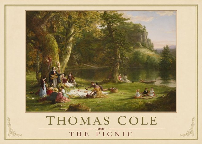 Thomas Cole The Picnic No4 - Poszter