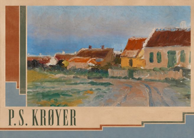 P.S. Krøyer Houses in Skagen No3 - Poszter