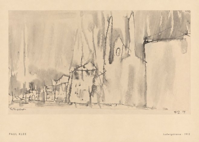 Paul Klee Ludwigstrasse No6 - Poszter