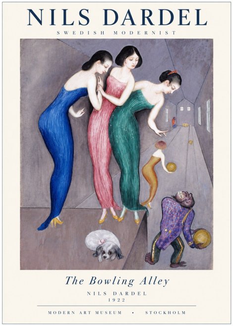 Nils Dardel Three Graces No2 - Poszter