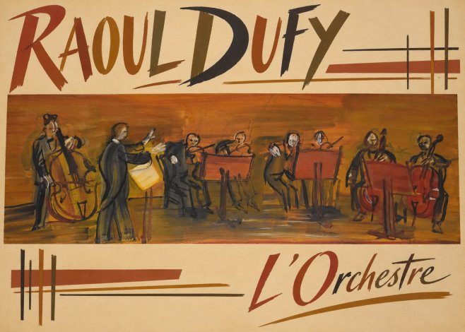 Raoul Dufy L'orchestre No2 - Poszter