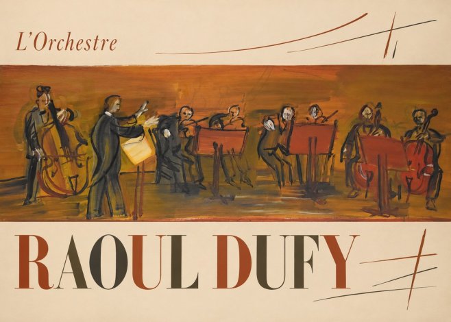 Raoul Dufy L'orchestre No6 - Poszter