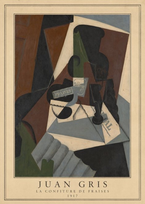 Juan Gris La Confiture De Fraises No4 - Poszter