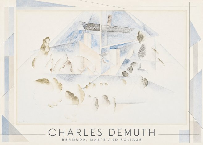 Charles Demuth Bermuda, Masts and Foliage No1 - Poszter