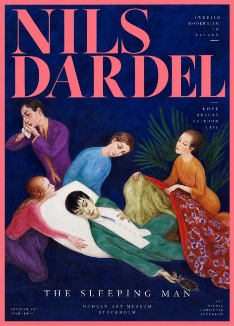 Nils Dardel The Sleeping Man No2 - Poszter
