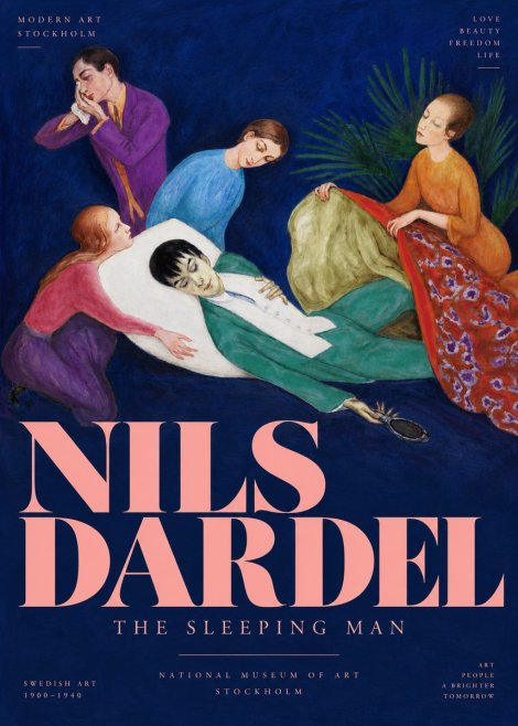 Nils Dardel The Sleeping Man No4 - Poszter