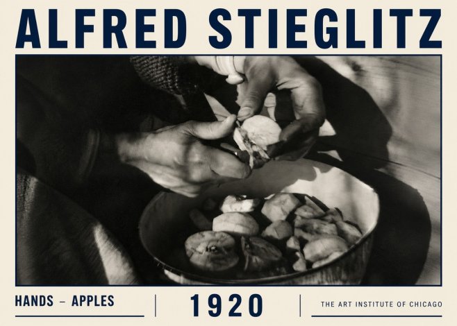 Alfred Stieglitz Hands - Apples No6 - Poszter