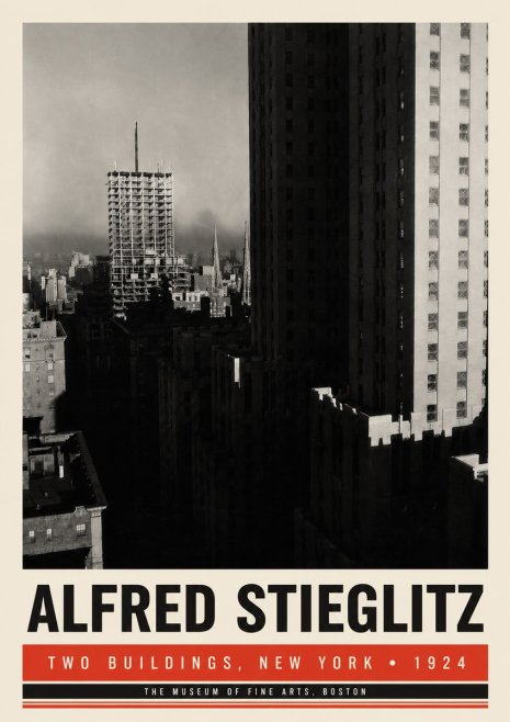 Alfred Stieglitz Two Buildings, New York No6 - Poszter