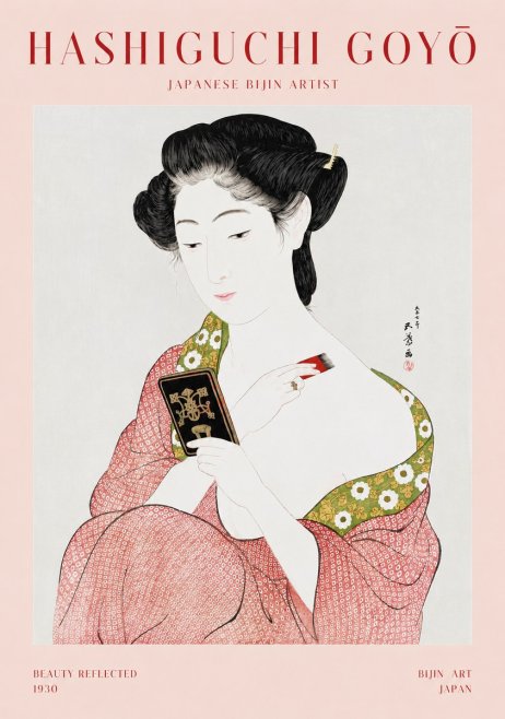 Hashiguchi Goyō Beauty Reflected No1 - Poszter