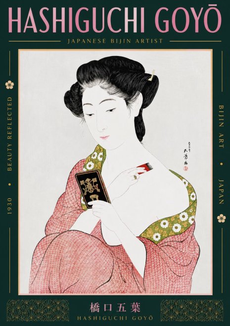 Hashiguchi Goyō Beauty Reflected No2 - Poszter