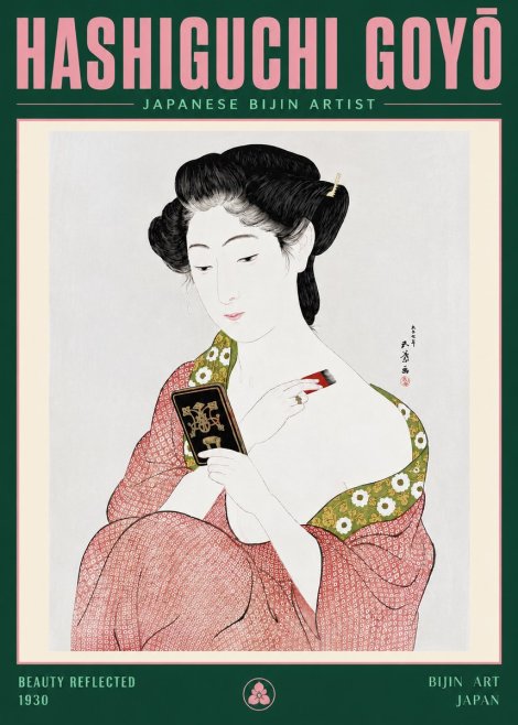 Hashiguchi Goyō Beauty Reflected No3 - Poszter