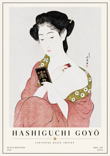 Hashiguchi Goyō Beauty Reflected No6 - Poszter