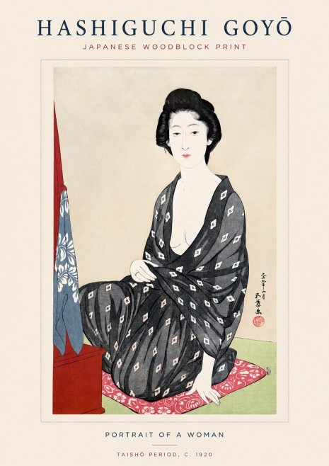 Hashiguchi Goyō Portrait of a Woman No1 - Poszter