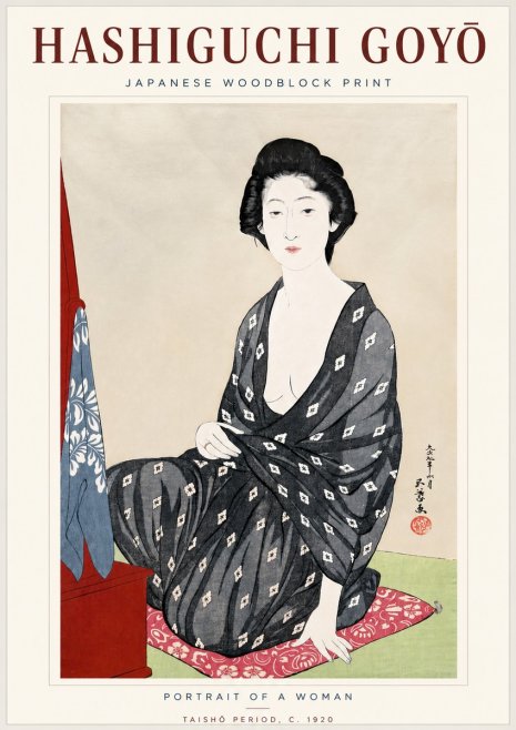 Hashiguchi Goyō Portrait of a Woman No4 - Poszter