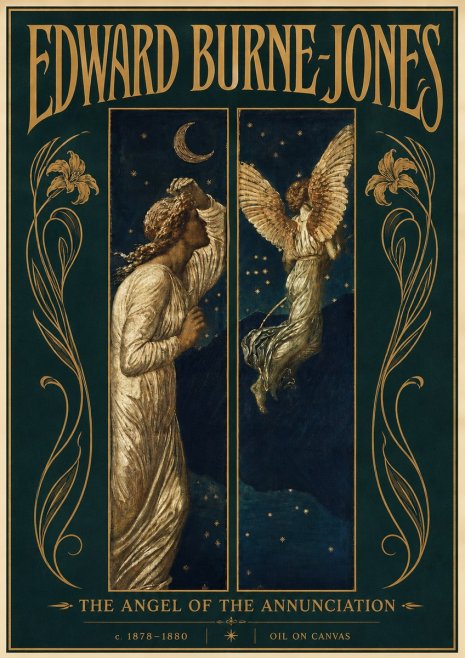 Edward Burne-Jones The Angel of the Annunciation No6 - Poszter