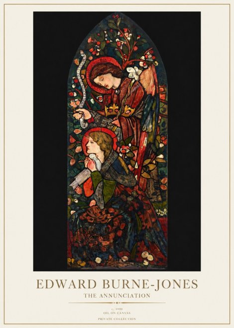 Edward Burne-Jones The Annunciation I No1 - Poszter