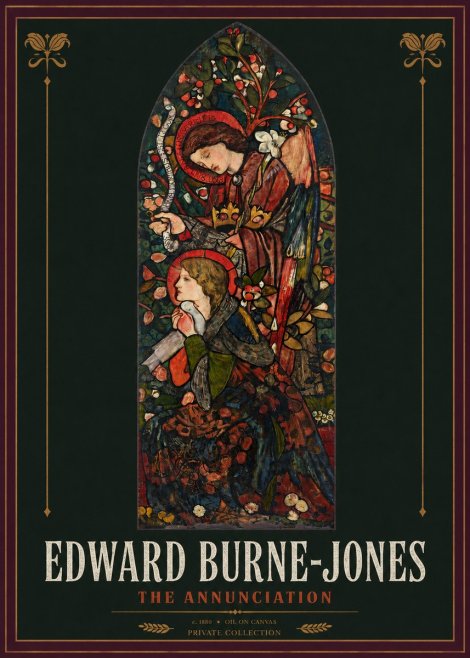 Edward Burne-Jones The Annunciation I No2 - Poszter