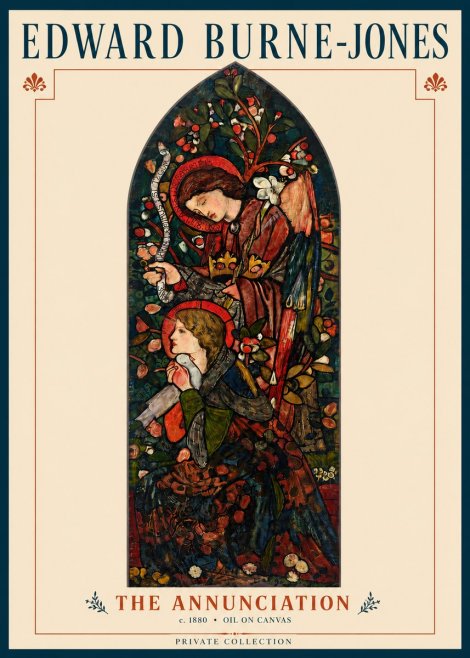 Edward Burne-Jones The Annunciation I No3 - Poszter