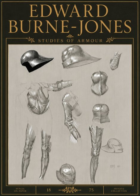Edward Burne-Jones Studies of Armour No5 - Poszter