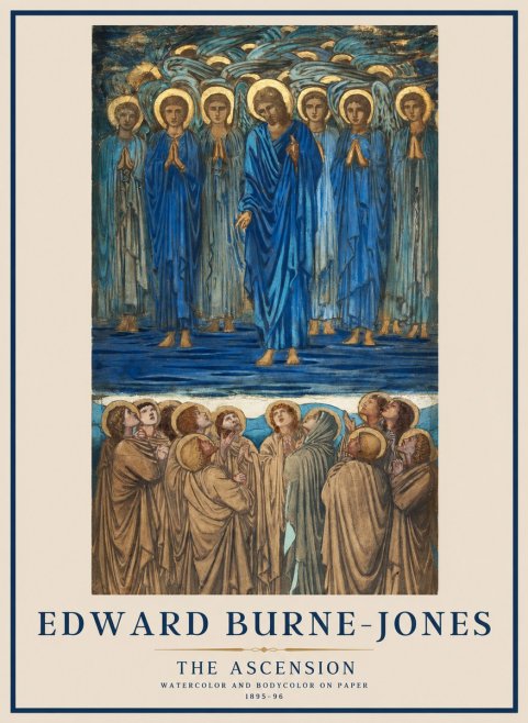 Edward Burne-Jones The Ascension No1 - Poszter