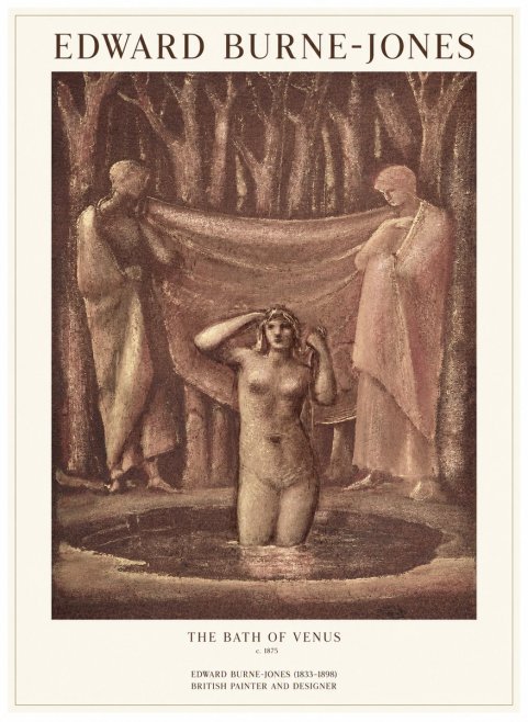 Edward Burne-Jones The Bath of Venus No1 - Poszter