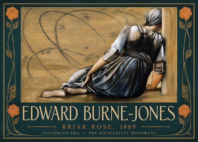 Edward Burne-Jones Briar Rose No4 - Poszter