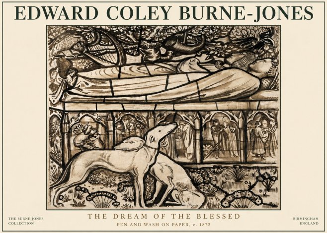 Edward Burne-Jones The Dream of the Blessed No3 - Poszter