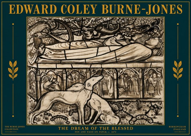 Edward Burne-Jones The Dream of the Blessed No4 - Poszter