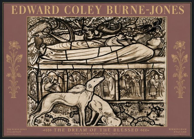 Edward Burne-Jones The Dream of the Blessed No6 - Poszter