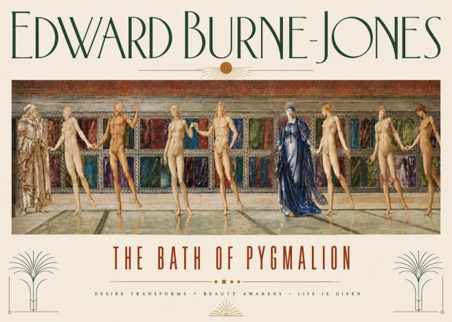 Edward Burne-Jones The Bath of Pygmalion No3 - Poszter