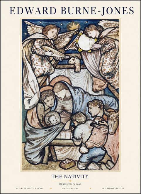 Edward Burne-Jones The Nativity No1 - Poszter