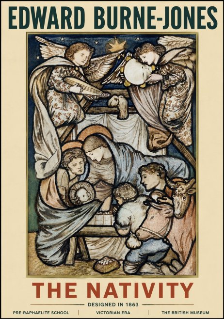 Edward Burne-Jones The Nativity No4 - Poszter
