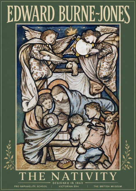 Edward Burne-Jones The Nativity No5 - Poszter