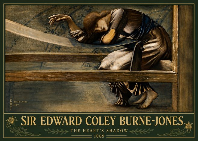 Edward Burne-Jones The Heart's Shadow No6 - Poszter