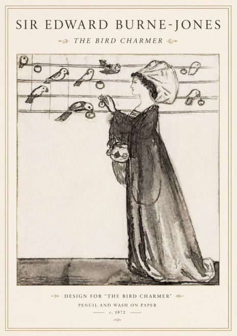 Edward Burne-Jones The Bird Charmer No1 - Poszter