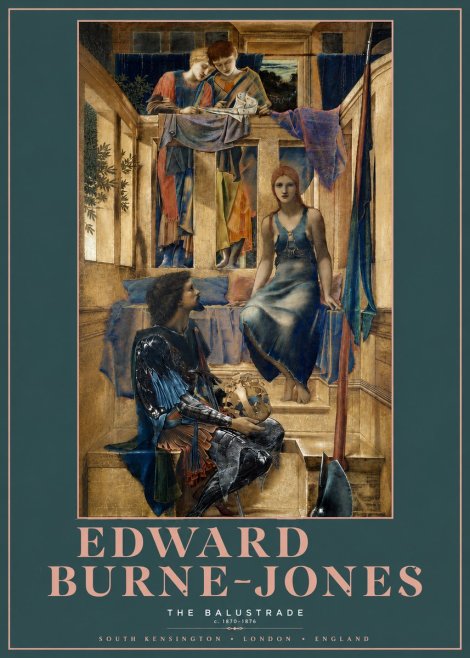 Edward Burne-Jones The Balustrade No3 - Poszter