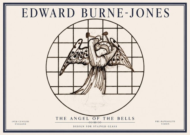 Edward Burne-Jones The Angel of the Bells No1 - Poszter