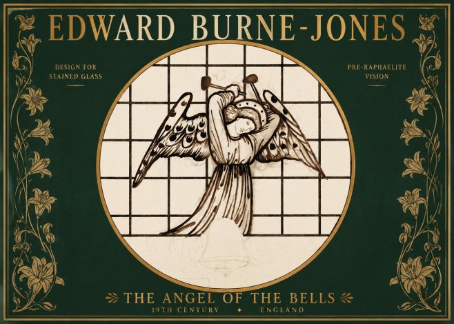 Edward Burne-Jones The Angel of the Bells No2 - Poszter