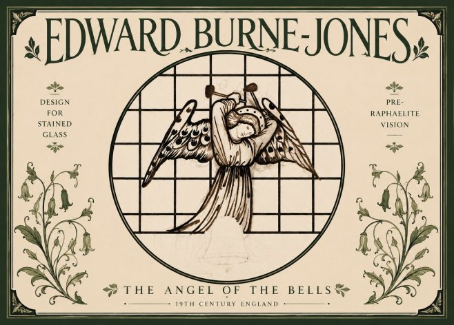Edward Burne-Jones The Angel of the Bells No5 - Poszter