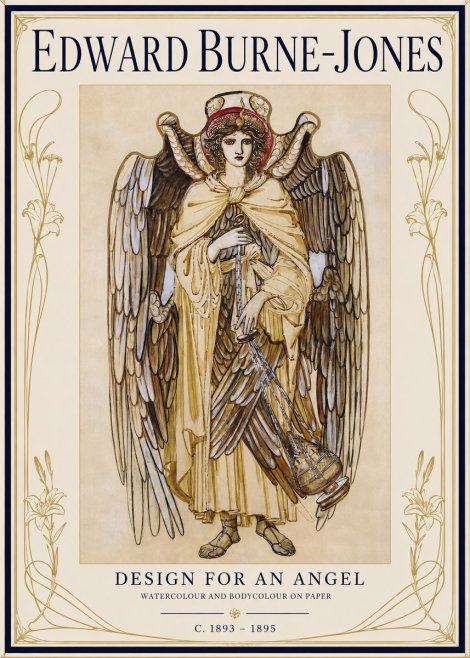 Edward Burne-Jones Design for an Angel No1 - Poszter